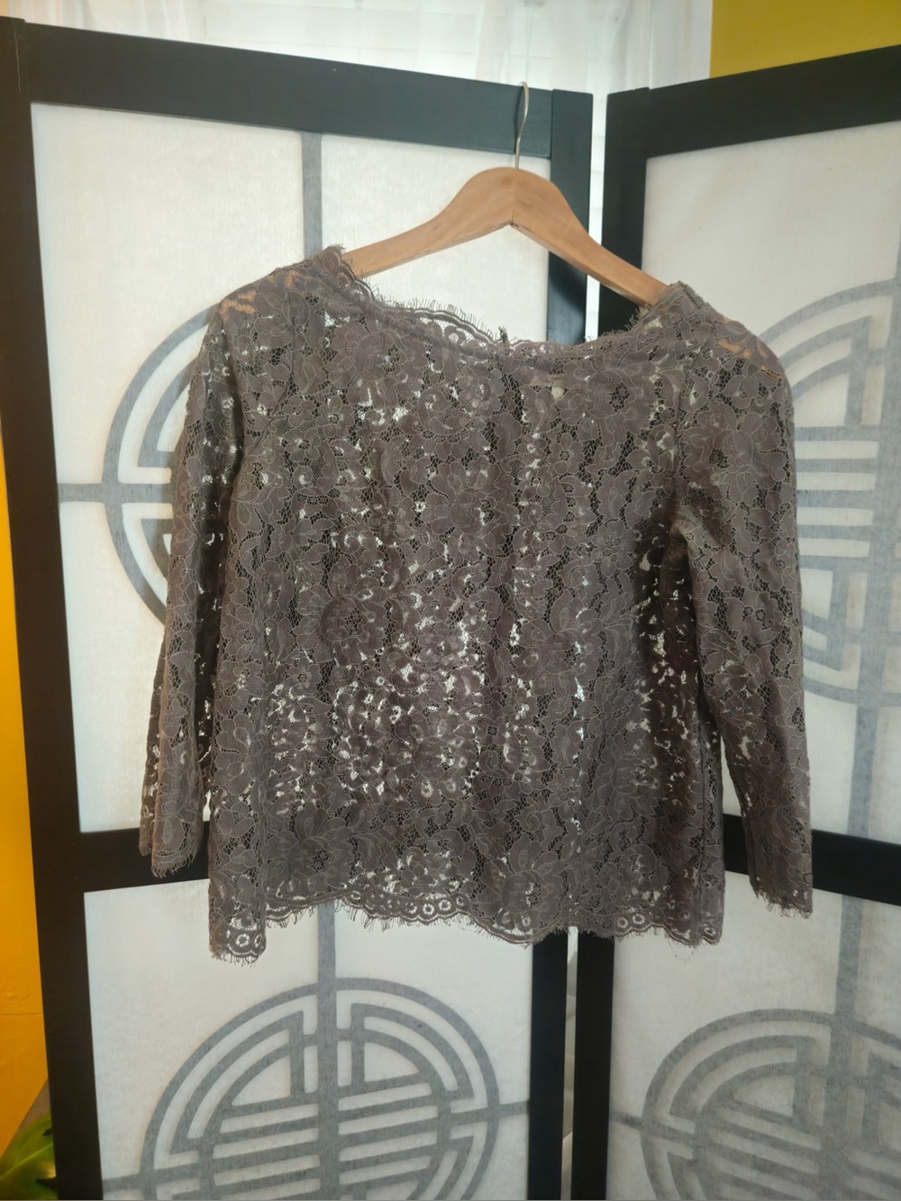 Joie Stretch lace top. Size XS. Button up back. Excellent condition.